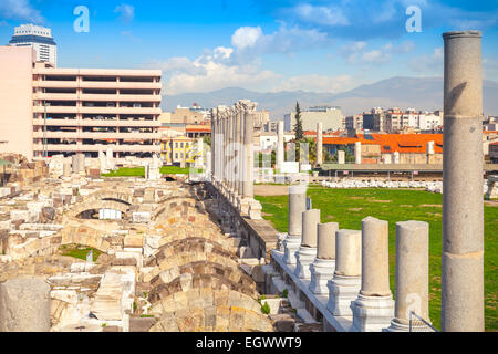Ruinen der antiken Stadt Smyrna in Izmir, Türkei Stockfoto
