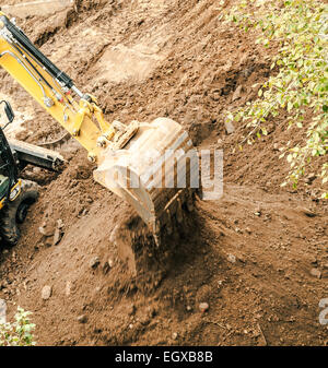 Bagger arbeiten Stockfoto