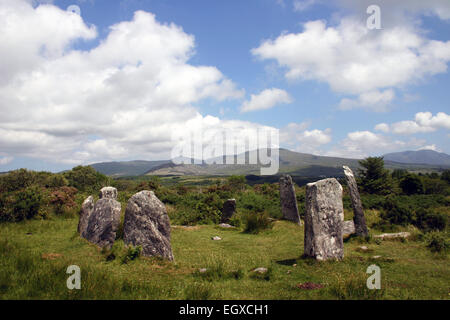 Derreenataggart Steinkreis Castletownbere west cork, Irland Stockfoto