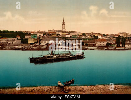 Der Landeplatz in der Nähe von Kathedrale, Belgrad, Serbien, um 1900 Stockfoto