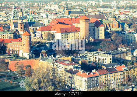 Historischen königlichen Schloss Wawel in Krakau, Polen. Stockfoto