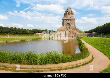 Völkerschlachtdenkmal, Denkmal für die Schlacht der Nationen, Leipzig, Sachsen, Deutschland Stockfoto