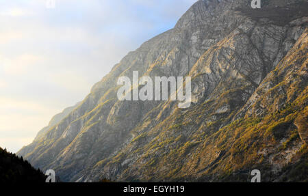 Alpen, Berge in Slowenien Soca Fluss. Trenta Tal. Stockfoto