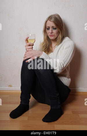 weinende Frau Stockfoto