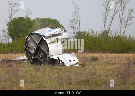 Flugzeug Wrack Stockfoto