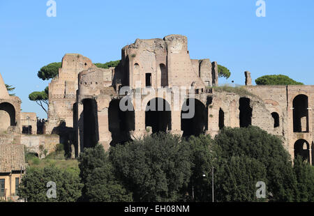 Italien. Rom. Palatin-Hügel. Die Ruinen. Stockfoto