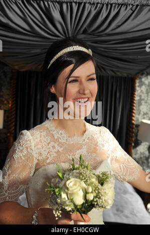 Die Braut ist bereit für ihren großen Tag. MODEL RELEASED Stockfoto