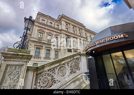 Churchill War Rooms ist ein Museum in London und einer der fünf Zweige des Imperial War Museum. Stockfoto