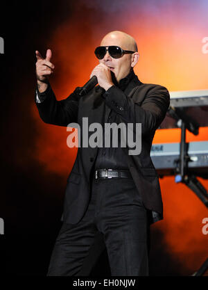 Pitbull führt live Headliner Fusion Festival in Birmingham am Samstag Featuring: Pitbull wo: Birmingham, Vereinigtes Königreich bei: 30. August 2014 Stockfoto