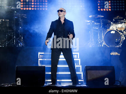 Pitbull führt live Headliner Fusion Festival in Birmingham am Samstag Featuring: Pitbull wo: Birmingham, Vereinigtes Königreich bei: 30. August 2014 Stockfoto