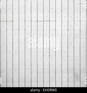 Abstrakte quadratischen Hintergrundtextur von weißem Beton im freien Fliesen an der Wand Stockfoto