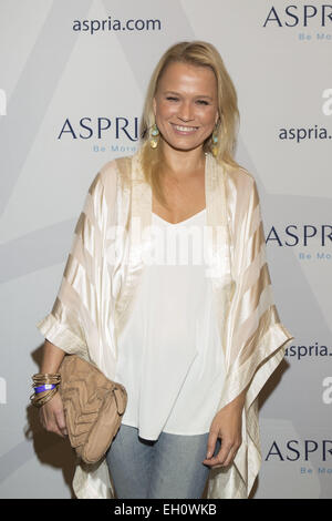 Hamburger Sommerfest (Sommerfest) bei Aspria Uhlenhorst. Mitwirkende: Nova Meierhenrich wo: Hamburg, Deutschland bei: 30. August 2014 Stockfoto