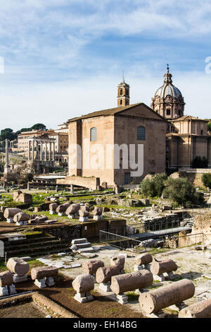 Forum des Augustus, zwischen 42 und 2 v. Chr. erbaut. Rom, Provinz Rom, Italien. Stockfoto