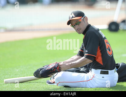 Juliter, Florida, USA. 3. März 2015. Ichiro Suzuki (Seeleute) MLB: Ichiro Suzuki von Miami Marlins ist ein Spring Training Praxis spielen in Juliter, Florida, Vereinigte Staaten von Amerika gesehen. © AFLO/Alamy Live-Nachrichten Stockfoto