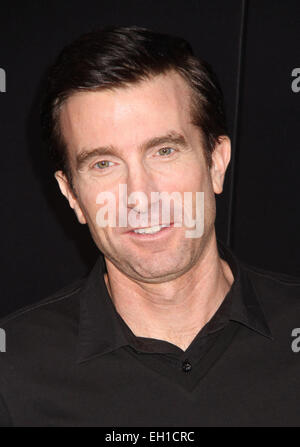 New York, USA. 4. März 2015. Schauspieler SHARLTO COPLEY besucht die New Yorker Premiere von "Chappy" bei AMC Loews Lincoln Square statt. Bildnachweis: Nancy Kaszerman/ZUMAPRESS.com/Alamy Live-Nachrichten Stockfoto