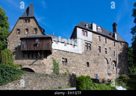 Schloss Burg Burg, Burg eine der Wupper, Nordrhein-Westfalen, Deutschland, Europa Stockfoto