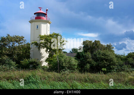 Leuchtturm Westermarkelsdorf, Insel Fehmarn, Schleswig Holstein, Deutschland, Europa Stockfoto