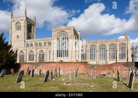 Die Stiftskirche der Heiligen Dreifaltigkeit in Tattershall, Lincolnshire, UK. Stockfoto