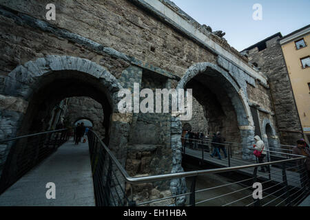 Port-Pretoria, Aosta, Aostatal, Italien Stockfoto