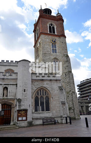 St. Giles Kirche, Predigten, Barbican, London Stockfoto