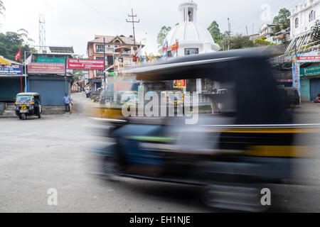 Auto-Rikschas, Tuk-Tuks, Munnar, Indien Stockfoto