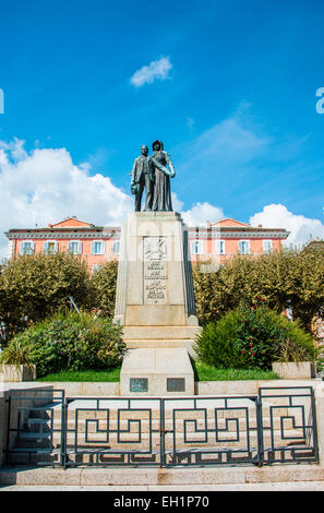 Le Monument Aux Morts, Krieg-Denkmal, Place Saint Nicolas, Bastia, Haute-Corse, Korsika, Frankreich Stockfoto