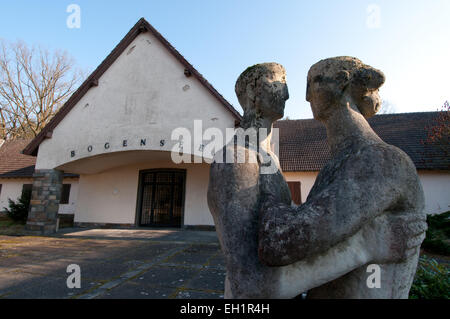 Ehemalige Villa von Joseph Goebbels am See Bogensee, Brandenburg, Deutschland Stockfoto