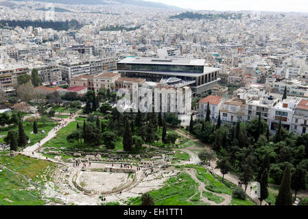 Griechenland-Athen-Plaka das neue Akropolis-museum Stockfoto