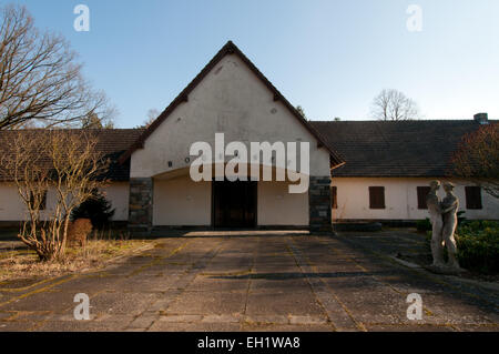 Ehemalige Villa von Joseph Goebbels am See Bogensee, Brandenburg, Deutschland Stockfoto