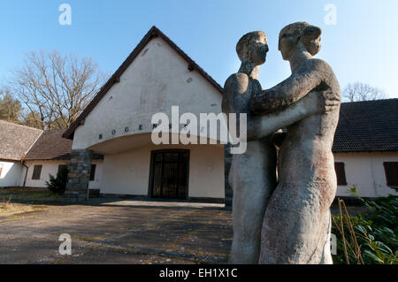 Ehemalige Villa von Joseph Goebbels am See Bogensee, Brandenburg, Deutschland Stockfoto