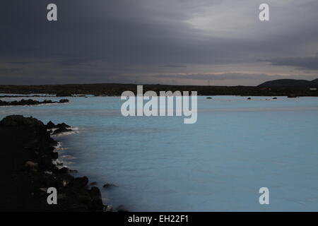 Geo-Thermalquellen-Teil die blaue Lagune Island Stockfoto