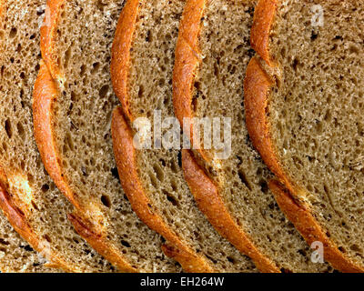 Roggenbrot-Scheiben Stockfoto