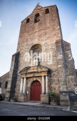 Eglise Notre-Dame de L'Assomption, Dordogne, Perigord Noir, Dordogne-Tal, Domme, Frankreich, Europa Stockfoto