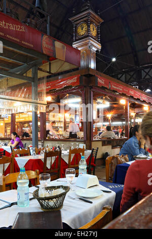 Montevideo Uruguay, Altstadt Hafen Markt. Stockfoto