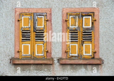 Fensterläden, Hessen, Deutschland Stockfoto