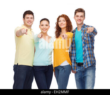 Gruppe von lächelnden Jugendlichen Stockfoto