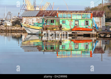 Kajak-Konzession, Angelboot/Fischerboot. Stockfoto