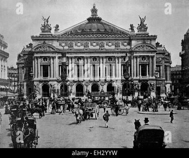Eines der ersten Autotype-Fotos von der Oper von Paris, Frankreich, um 1880 Stockfoto