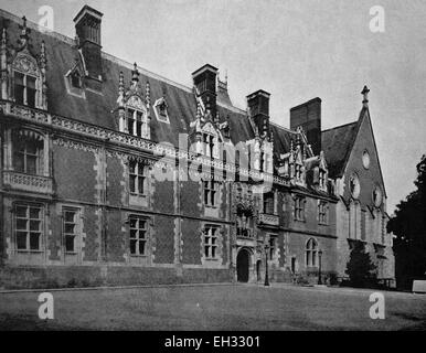 Eines der ersten Autotypen von Chateau de Blois, Frankreich, historische Fotografie, 1884 Stockfoto