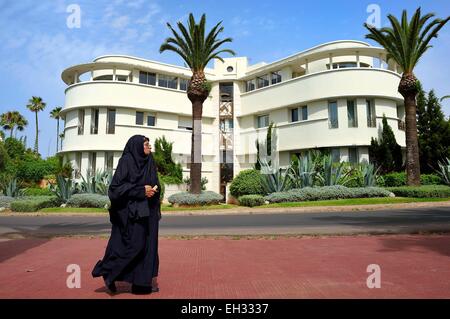 Marokko, Casablanca, Anfa Hügel, die Villa Mirador in den 1930er Jahren gebaut Stockfoto