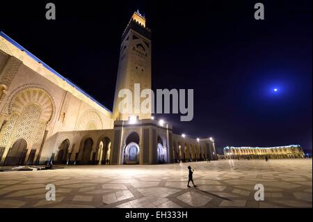Marokko, Casablanca, Grand Hassan II Moschee Stockfoto