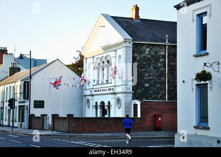 Lisburn ist eine Stadt in Nordirland. Es liegt südwestlich von Belfast, bildet die Grenze zwischen County Antrim und County Dow Stockfoto