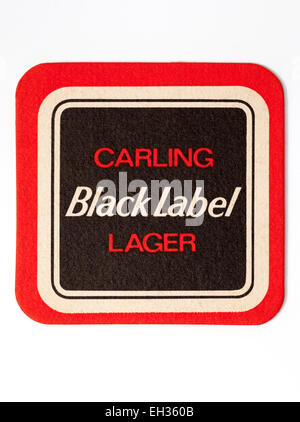 Vintage simGangster Werbung Carling Black Label Lager Stockfoto