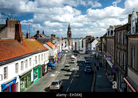 Marygate Straße und Rathaus Turm (1761), Berwick-upon-Tweed, England, Vereinigtes Königreich Stockfoto