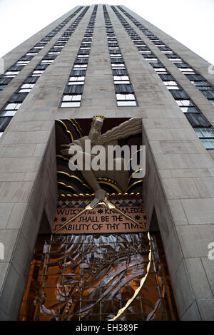 GE Building am Rockefeller Center, Midtown Manhattan, New York City, New York, USA Stockfoto