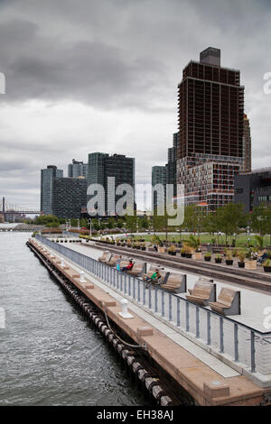 East River Ferry Dock, Long Island City, Queens, New York, USA Stockfoto