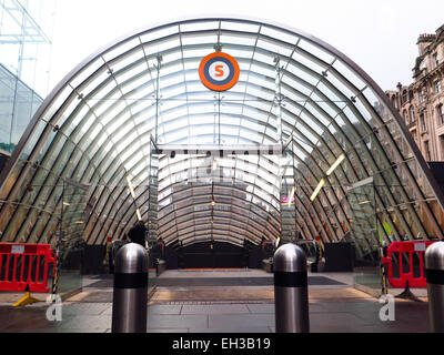 U-Bahnstation St. Enoch Glasgow Stockfoto