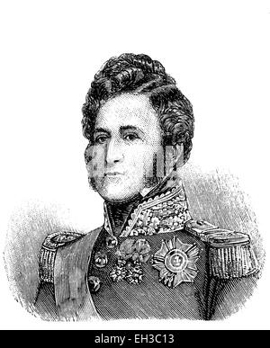 Louis-Philippe I., Ludwig Philipp I. oder Louis-Philippe Ier, 1773-1850, auch bekannt als Roi Citoyen, Französisch für "Bürgerkönig", während der sogenannten Julimonarchie war er der letzte König von Frankreich mit dem offiziellen Titel "König der Franzosen", Holzschnitt, um 1880 Stockfoto