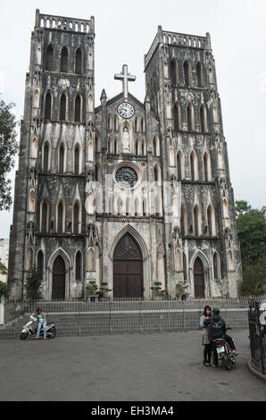 Saint, St.Joseph es Kathedrale im Zentrum von Hanoi, Vietnam, Stockfoto