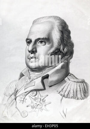 Louis XVIII, bekannt als "die gewünschte", war ein Monarch von Haus von Bourbon, der als König von Frankreich von 1814 bis 1824 mit Ausnahme einer Periode bekannt als hundert Tage 1815 herrschte. Stockfoto